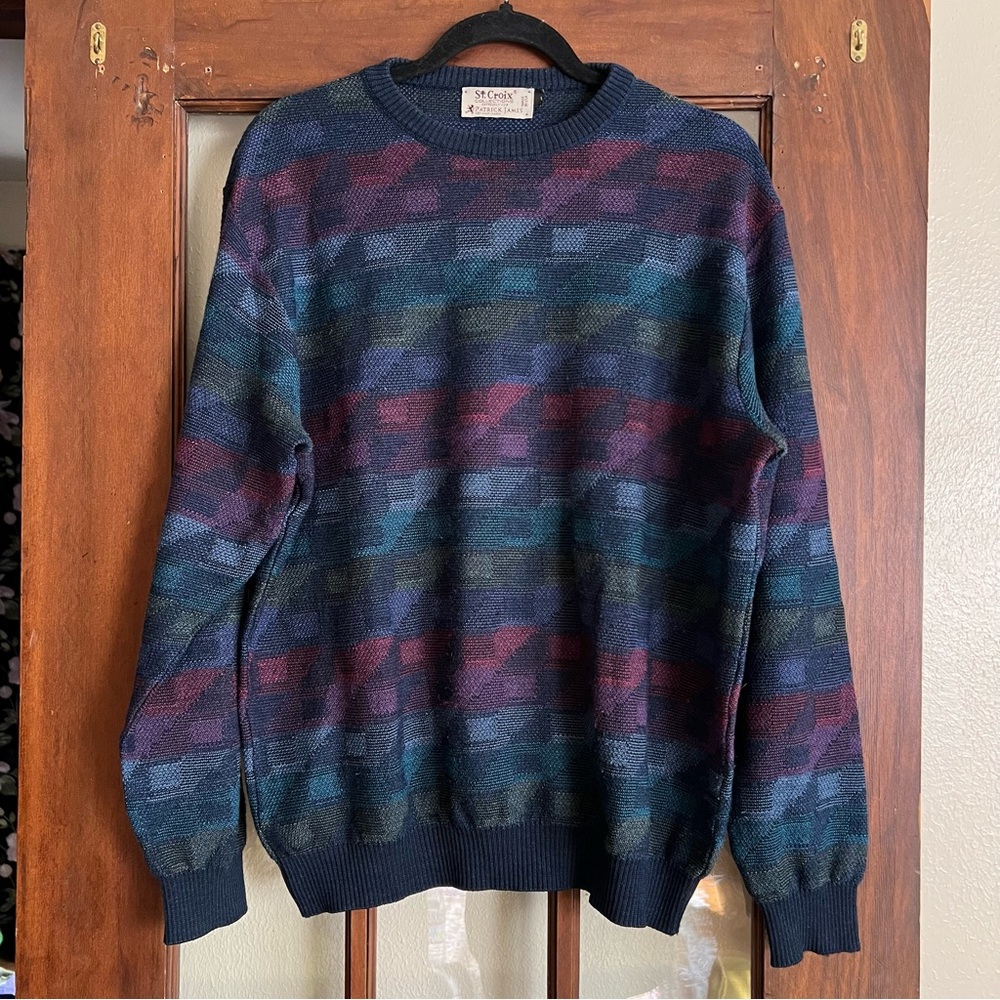 St. Croix Multicolor Wool Sweater (L)